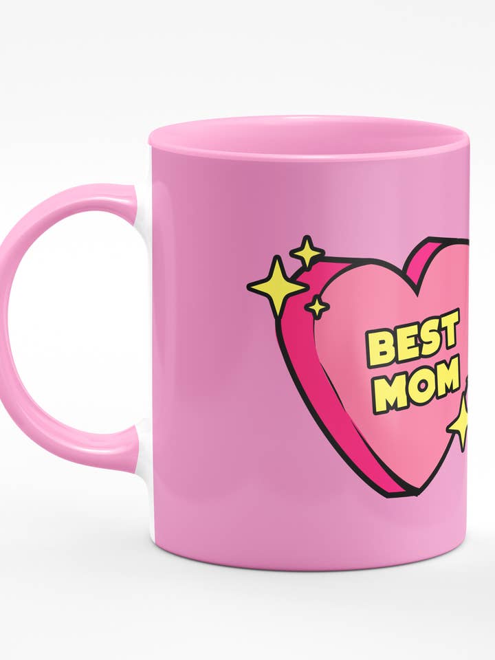 Tazza Rosa Miglior Mamma per la Festa della Mamma per la vendita all'ingrosso da parte di Studio Soph (We Pay Your Import Fees - We Ship DDP)