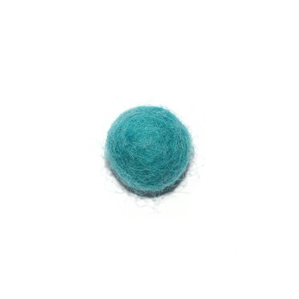 Fais-le toi-même - Wholesale Craft Supplies - Wool Ball Felt/Felt 20 mm Turquoise Blue0