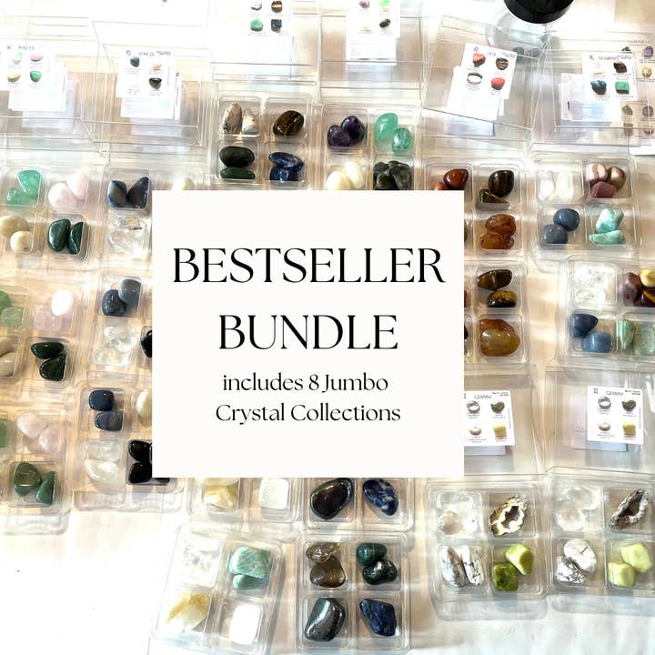 Crystal Grids - Vendita all'ingrosso Pietra/cristallo spirituale - BESTSELLER BUNDLE - 8 set di cristalli Jumbo