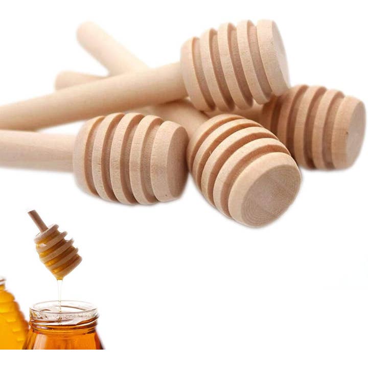 verona home and gift - Wholesale Honey Dipper - 10Pcs Honey Dipper Sticks - Wooden Honey Dipper, mini 3 Inch