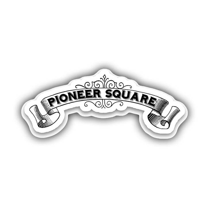 Pioneer Square klistermärke för wholesale av HackStickers