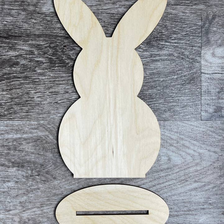 Standing Bunny Blank for wholesale by Southern Birch Company
