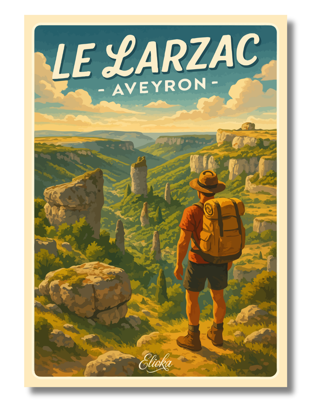 ELIOKA - Wholesale Poster - Displays "Le Larzac" Aveyron0