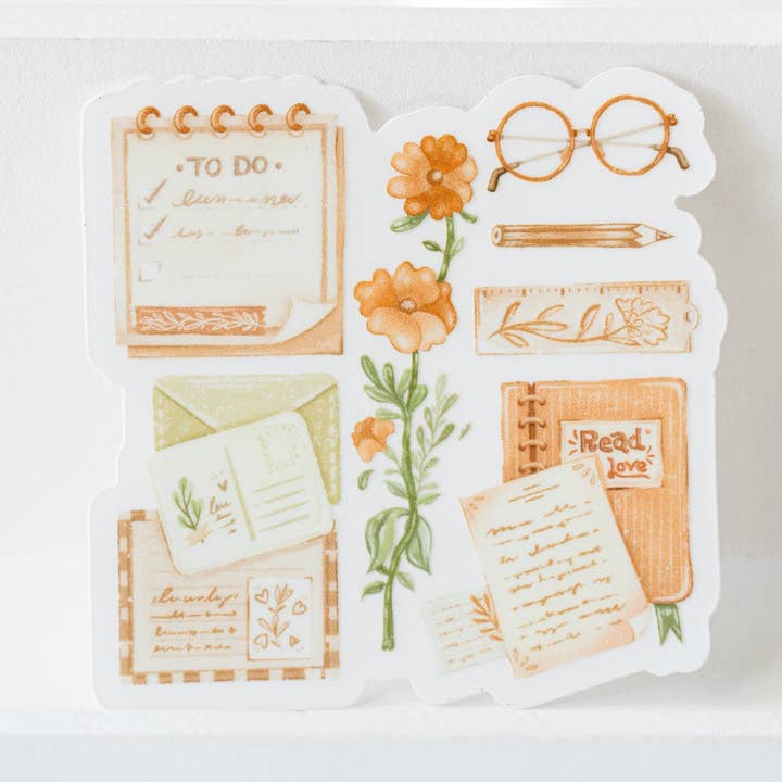 Pegatina de vinilo transparente - Mis esenciales para venta al por mayor de Lettoon