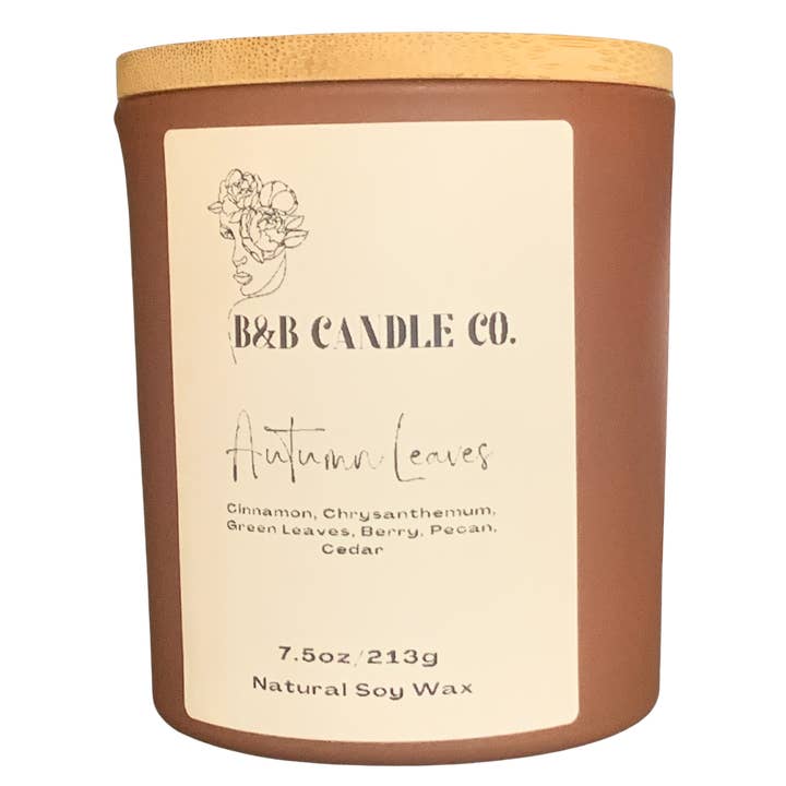 B&B Candle Co. - Wholesale Jar/Filled Candle - Autumn Leaves – 7.5 oz Fall Scented Candle | B&B Candle Co.