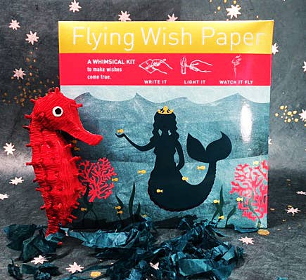 FLYING WISH PAPER ® - Wholesale DIY Craft Kit - MERMAID / Mini Wish-Making Kit / 15 WISH PAPER™ +Accessories2