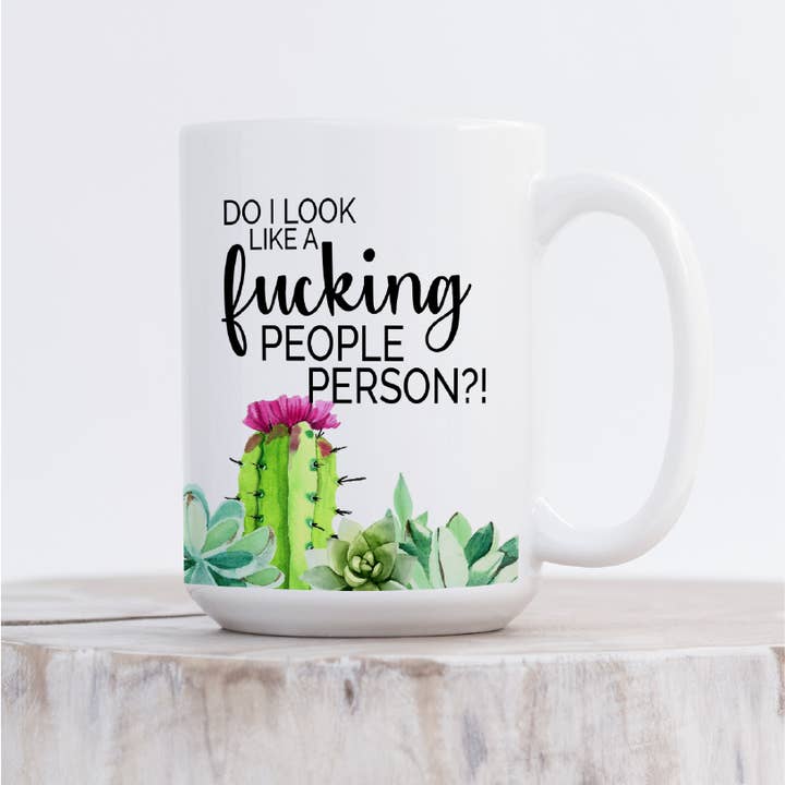 DIYxe - Wholesale Coffee Mug - Do I Look Like A People Person | Sweary Mug