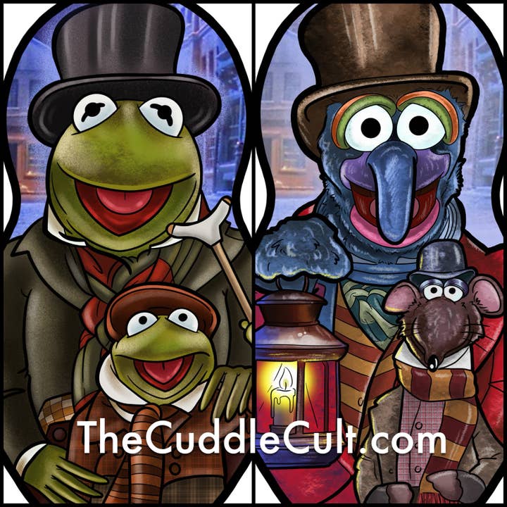 The Cuddle Cult - Wholesale Ornament - Gonzo/Rizzo or Kermit/Tiny Tim Inspired Plush Doll or Ornament