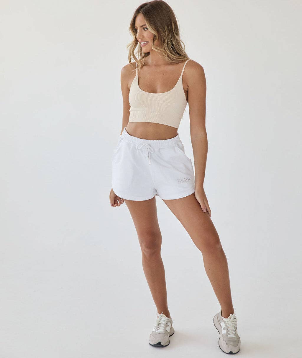 Six Stories - Wholesale Shorts - Women's - Bride Statement Shorts - White1