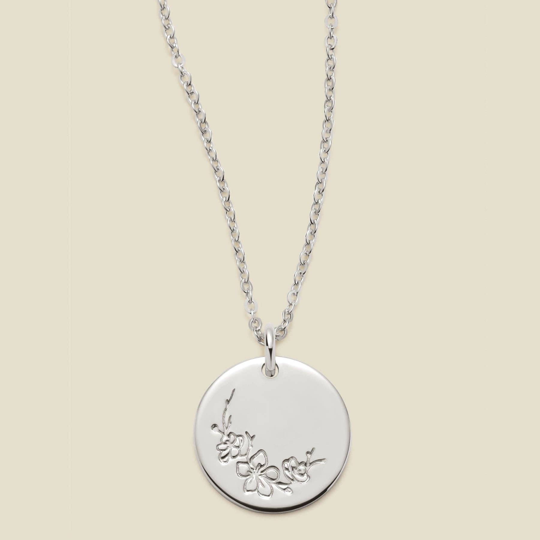 Made By Mary - Wholesale Pendant/Charm Necklace - Birth Flower Necklace - 1/2"9