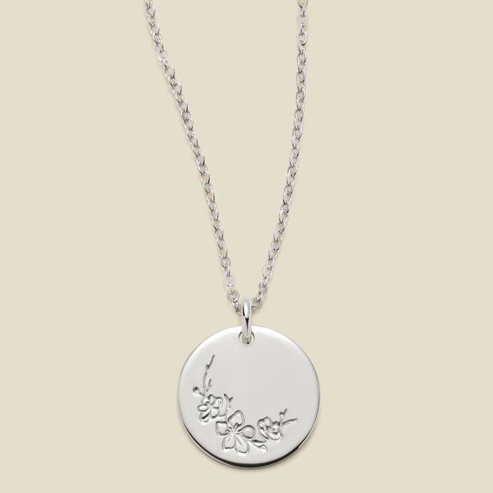 Made By Mary - Wholesale Pendant/Charm Necklace - Birth Flower Necklace - 1/2"9