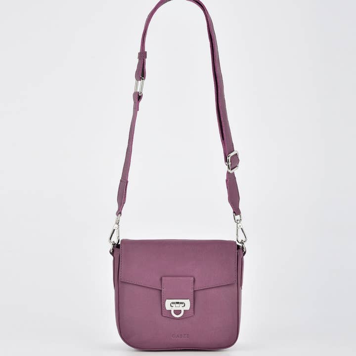 GABEE PRODUCTS - Wholesale Crossbody bag – Women's - Charlotte Leather Turnlock Closure Crossbody Bag6