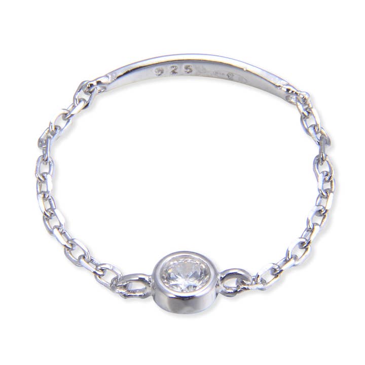 Anillo Cadena Engaste cerrado para venta al por mayor de ELLA JEWELS PARIS