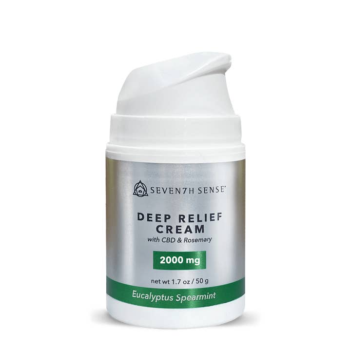 Deep Relief Cream 2000mg Eucalyptus Spearmint for wholesale by Seventh Sense