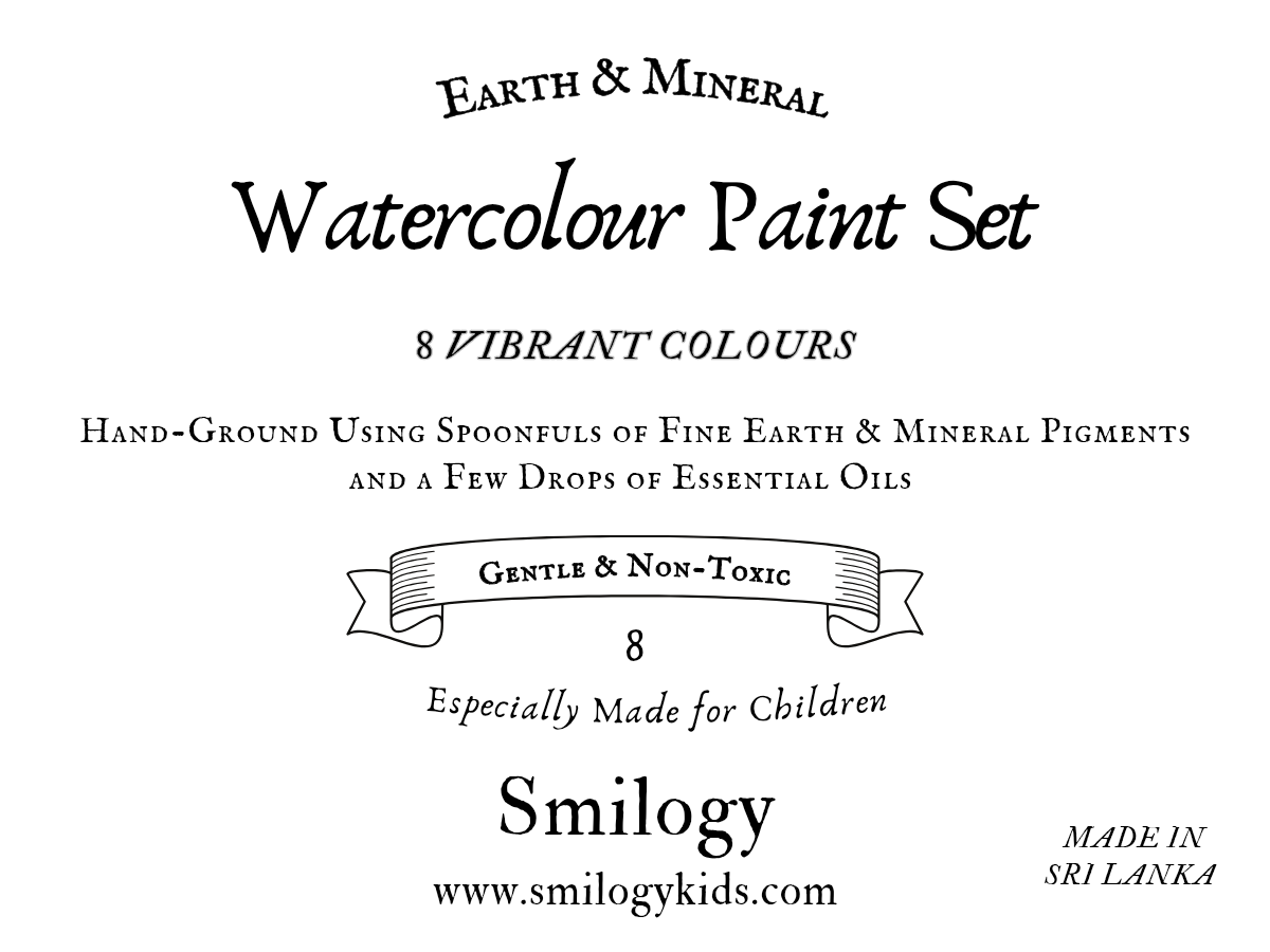 Smilogy Kids Ltd - Wholesale Watercolour paint - Kids' Natural Earth & Mineral Watercolour Paint Set 6