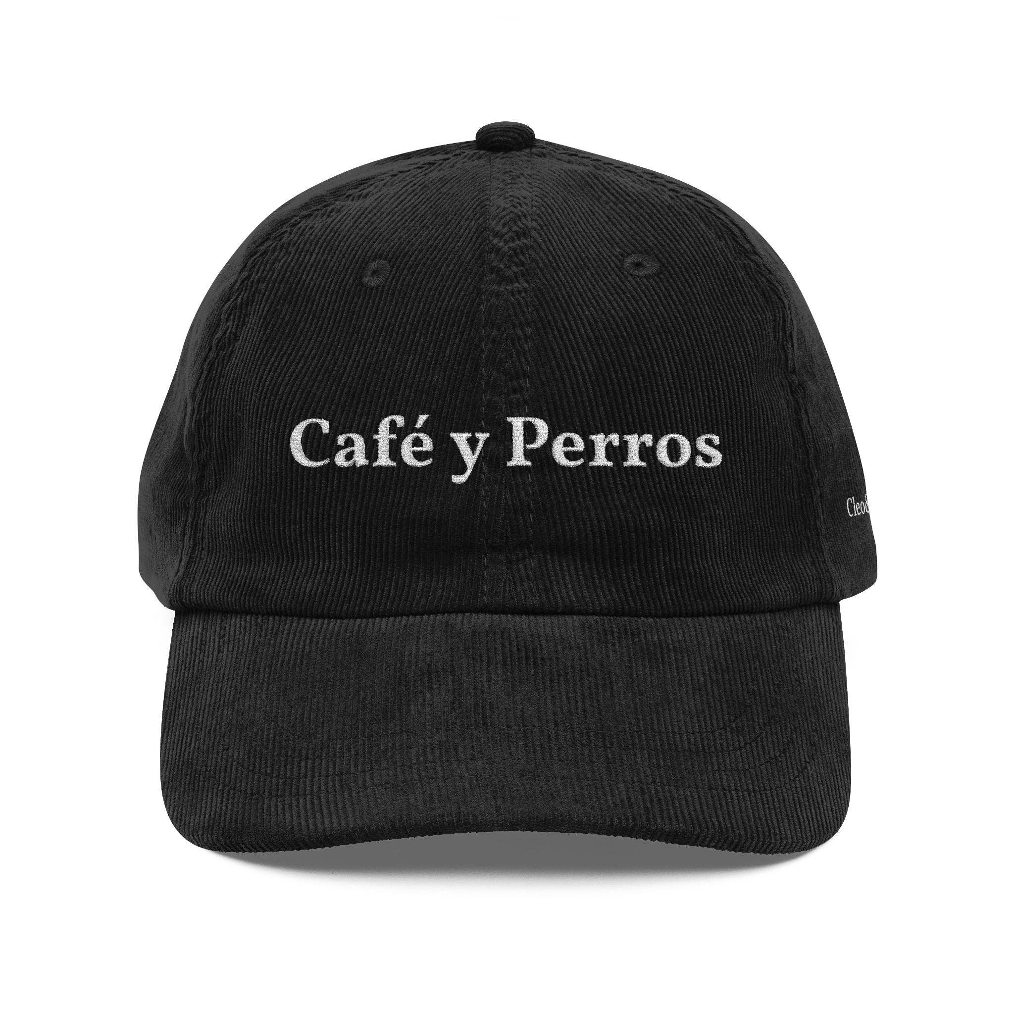 Cleo&Hooman - Wholesale Baseball Cap - Unisex - Café y Perros Corduroy Cap (Limited Edition)0