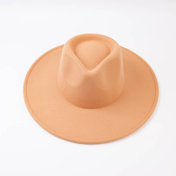 Lucca Couture - Wholesale Fedora - Dames - Vegan vilten rancherhoed in bruin4