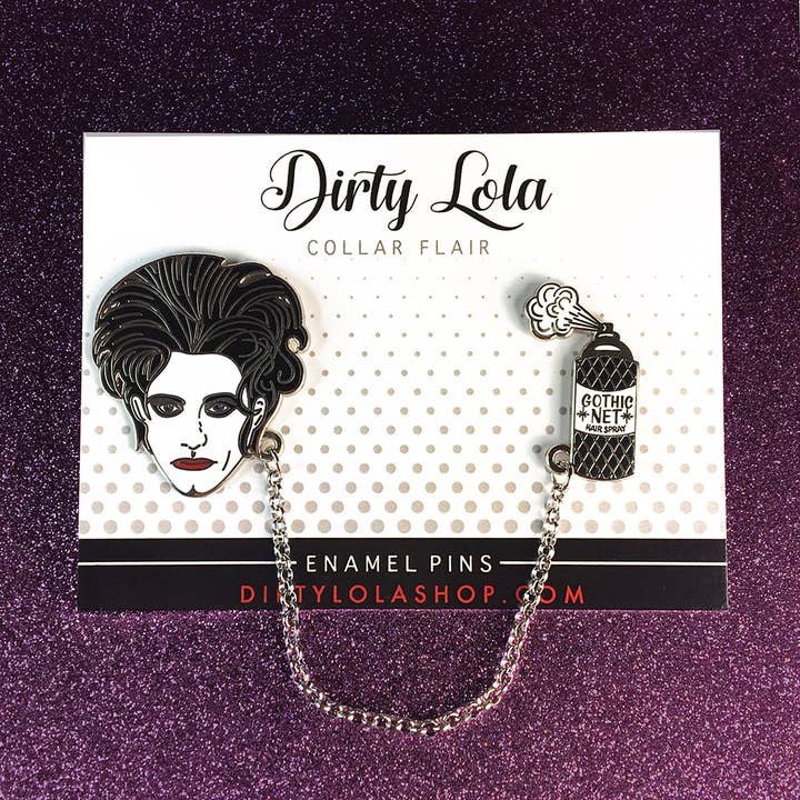 GOTHIC NET - ENAMEL PIN - LAPEL PIN SET for wholesale by Dirty Lola