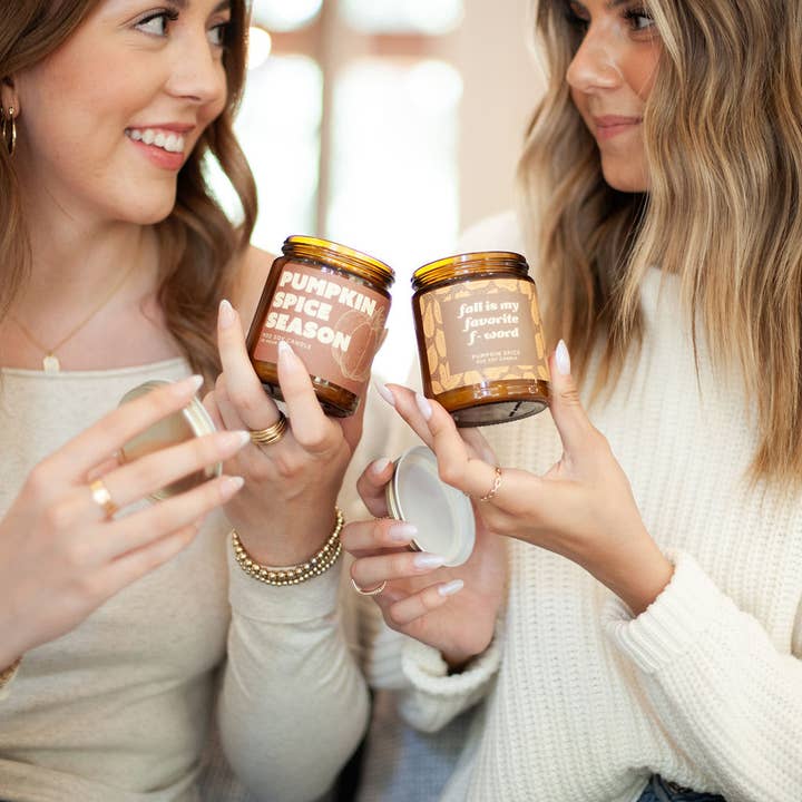 Austy Lou by Broken Top Brands - Wholesale Jar/Filled Candle - Fall Is My Favorite F-Word 9oz Soy Candle1