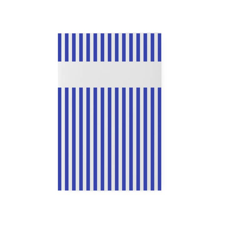 Blue striped notebook - Pantone 072 for wholesale by Supereditions