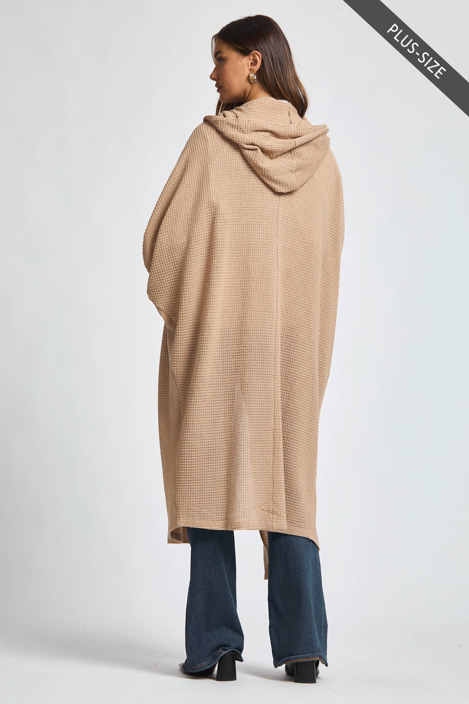 Dear Scarlett - Wholesale Cardigan - Women's - PLUS SIZE Cozy Knit Maxi Duster1