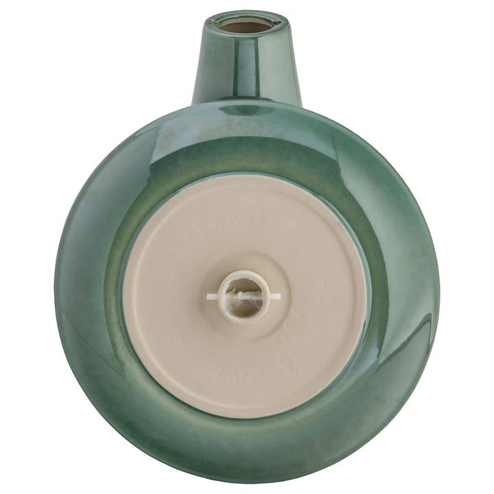 Birds Choice - Wholesale Bird Bath - Ohio Stoneware Bird Bath in Summer Green Made in USA