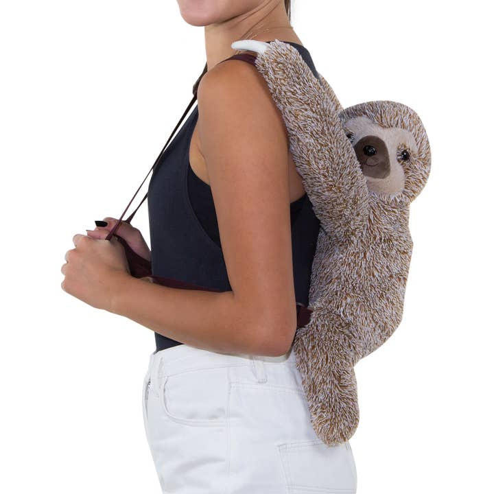 COMECO INC - Wholesale Backpack - Women's - Sloth Furry Backpack5