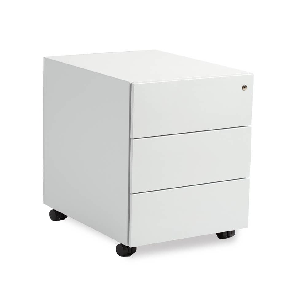 Rocada Spain - Wholesale Cabinet - Buck metallic 3 white drawers