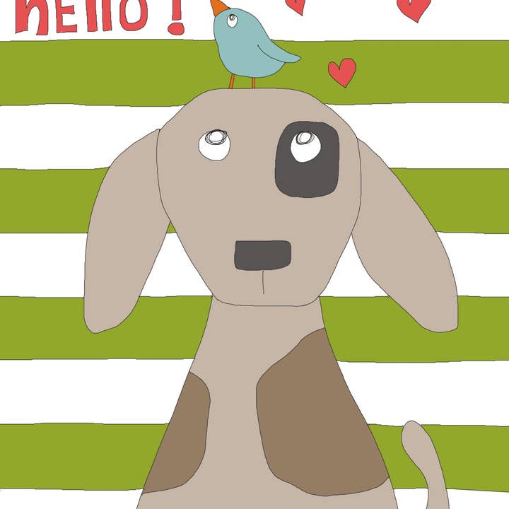 Hallo! Wenskaart voor wholesale door Elle Bee Art Studio