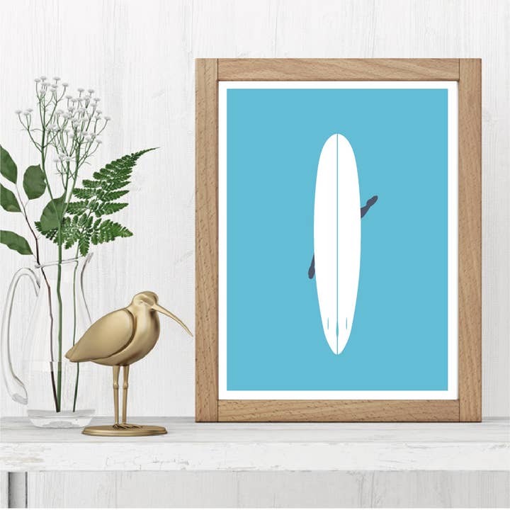 Prao Studio - Wholesale Poster - Surf Wave Longboard poster
