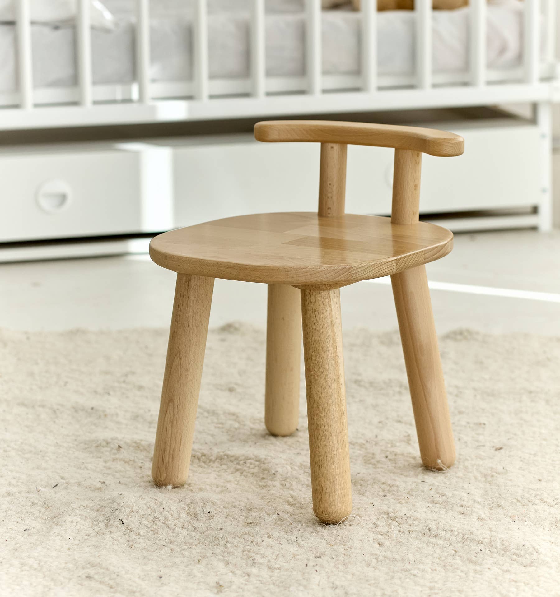 ODEAS - Wholesale Highchair - Baby - Natural Wooden Toddler Chair - Kids Wooden Chair 1