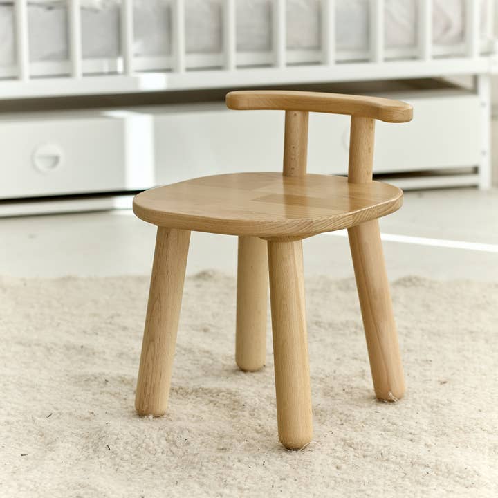 ODEAS - Wholesale Highchair - Baby - Natural Wooden Toddler Chair - Kids Wooden Chair 1