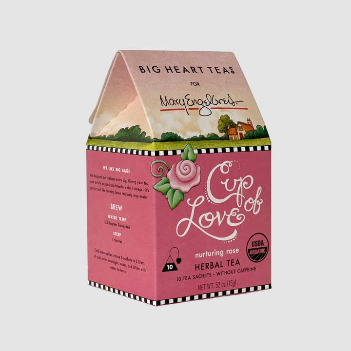Big Heart Tea Co. - Wholesale Tea Bags - Limited Edition Mary Engelbreit Cup of Love 10 ct Tea Bags