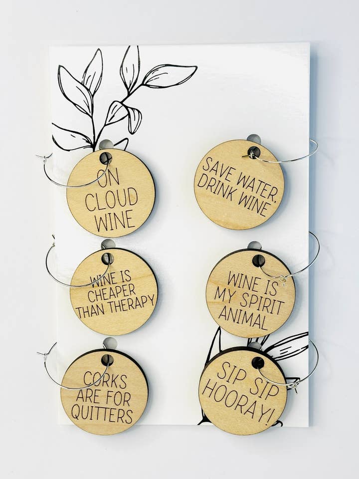 Wine Glass Charms, Wine Accessories, Party Supplies for wholesale by Falcon Ridge Designs LLC