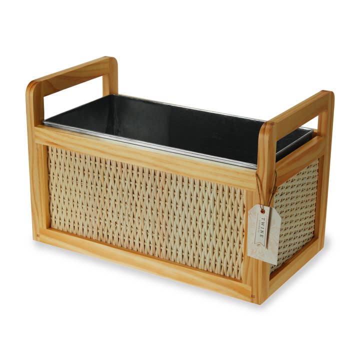 Twine - Wholesale Party Tub - Rattan & Wood Beverage Tub