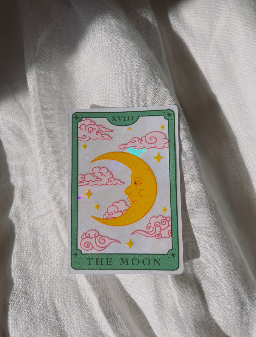 divine variety - Wholesale Suncatcher - the moon tarot suncatcher sticker1