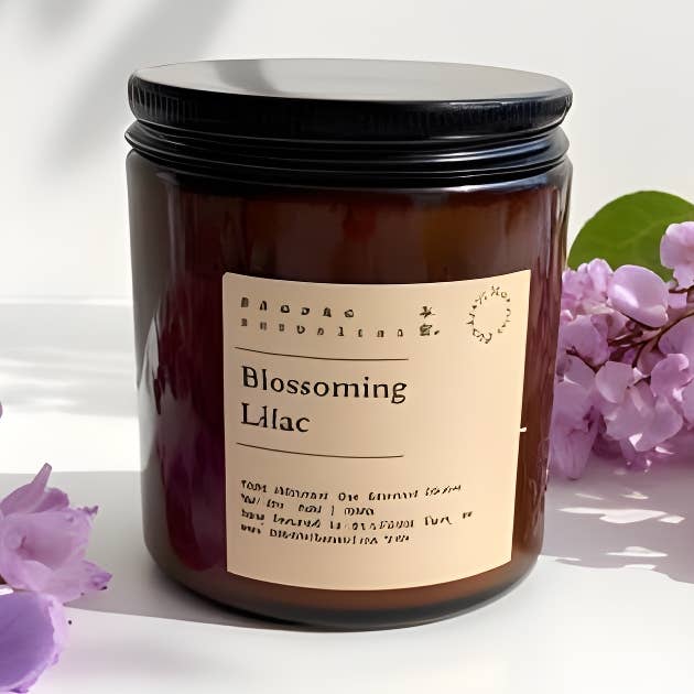 BLOSSOMING LILAC - CANDELA PROFUMATA ALLA SOIA 100% NATURALE per la vendita all'ingrosso da parte di Bencao Herbalist