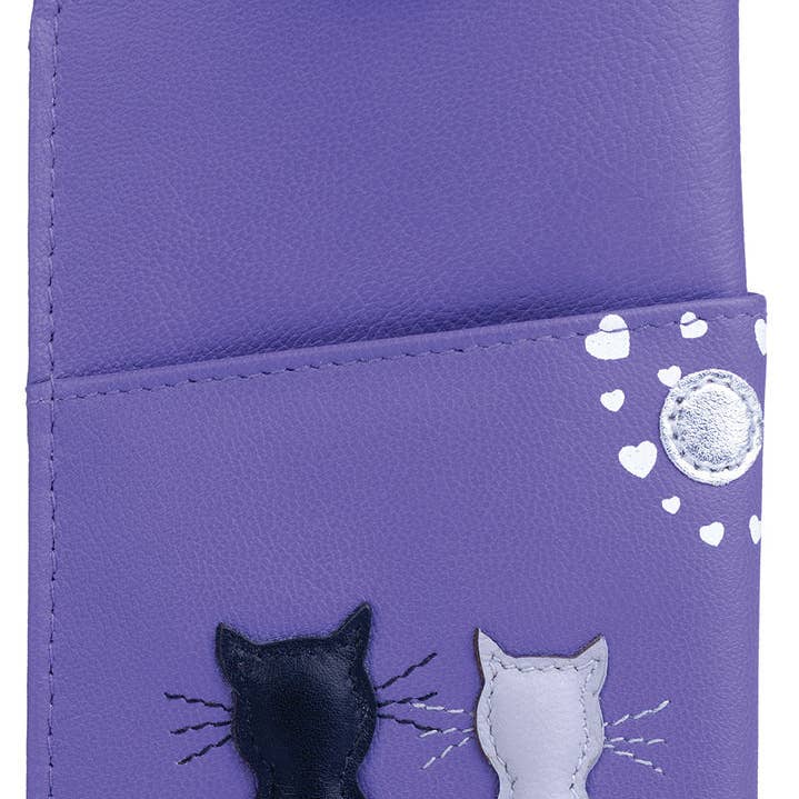 Mala Leather – wholesale Eyewear cases & holders – Women's – New Midnight Cats Glasses Case2