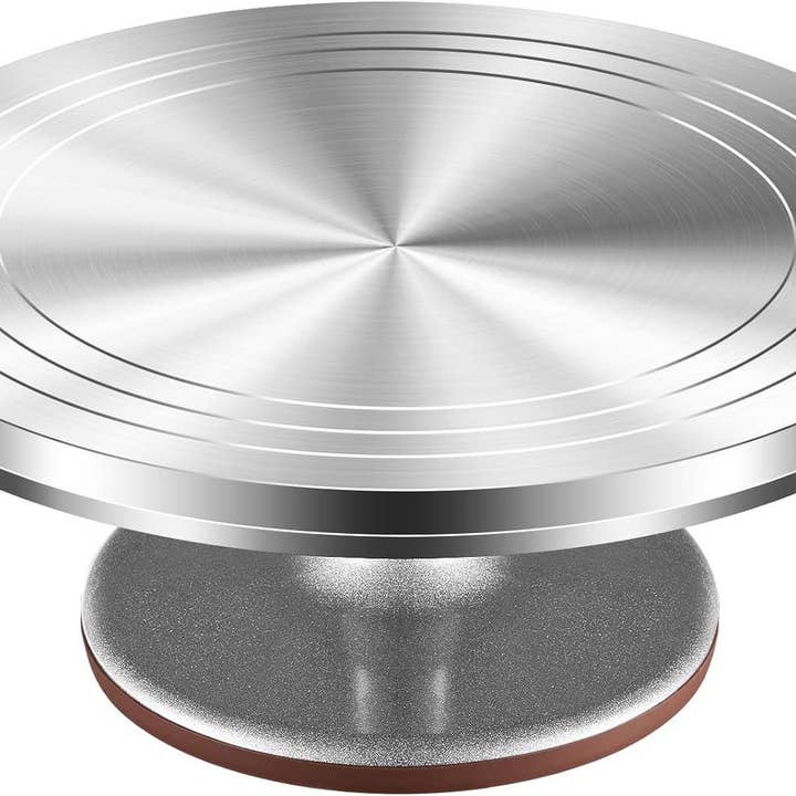 VIGOR - Wholesale Cake Stand - Rotating Cake Turntable 12'' Alloy Revolving Cake Stand