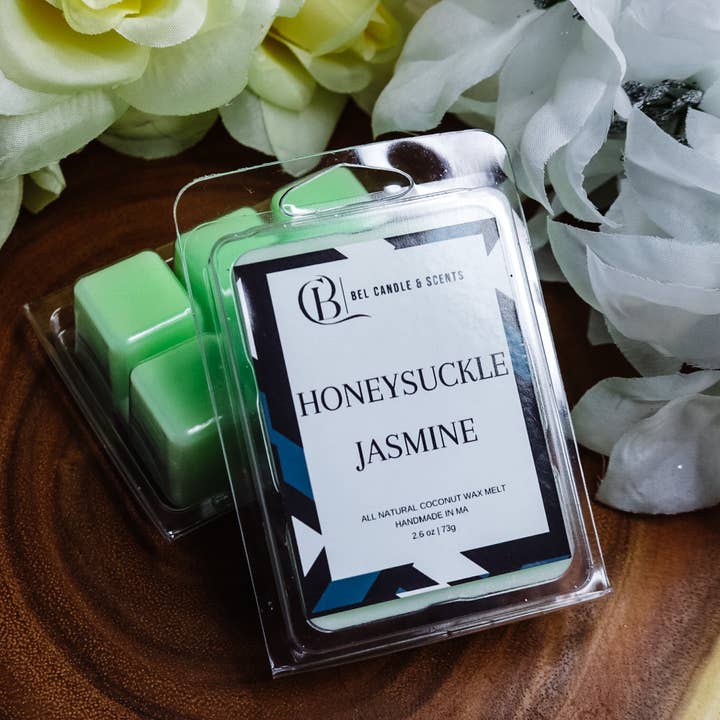 Honeysuckle Jasmine Scented Coconut Wax Melt for wholesale by Bel Candle & Scents