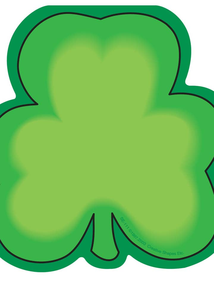 SHAPES ETC. Groot Notitieblok - Klaverblad voor wholesale door Creative Shapes Etc.