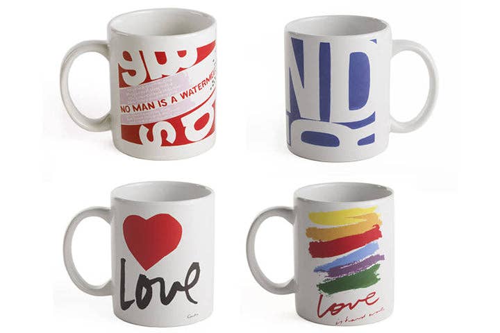 Bauer Pottery - Wholesale Coffee Mug - Valentine's Series Set of 4 Mugs0