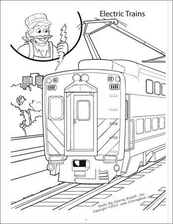 12-pack Trains Really Big Coloring Book 17.5x22.5