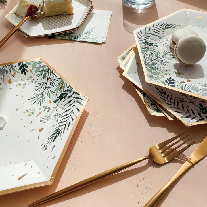 Harlow & Grey - Wholesale Disposable Plate - Secret Garden Party Plates - Premium Large Paper Plates4