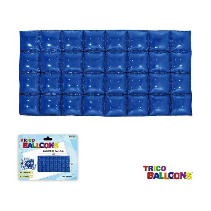 Backdrop Foil Balloons 44" X 22" - 1pc Royal Blue for wholesale by Party Expo, LLC