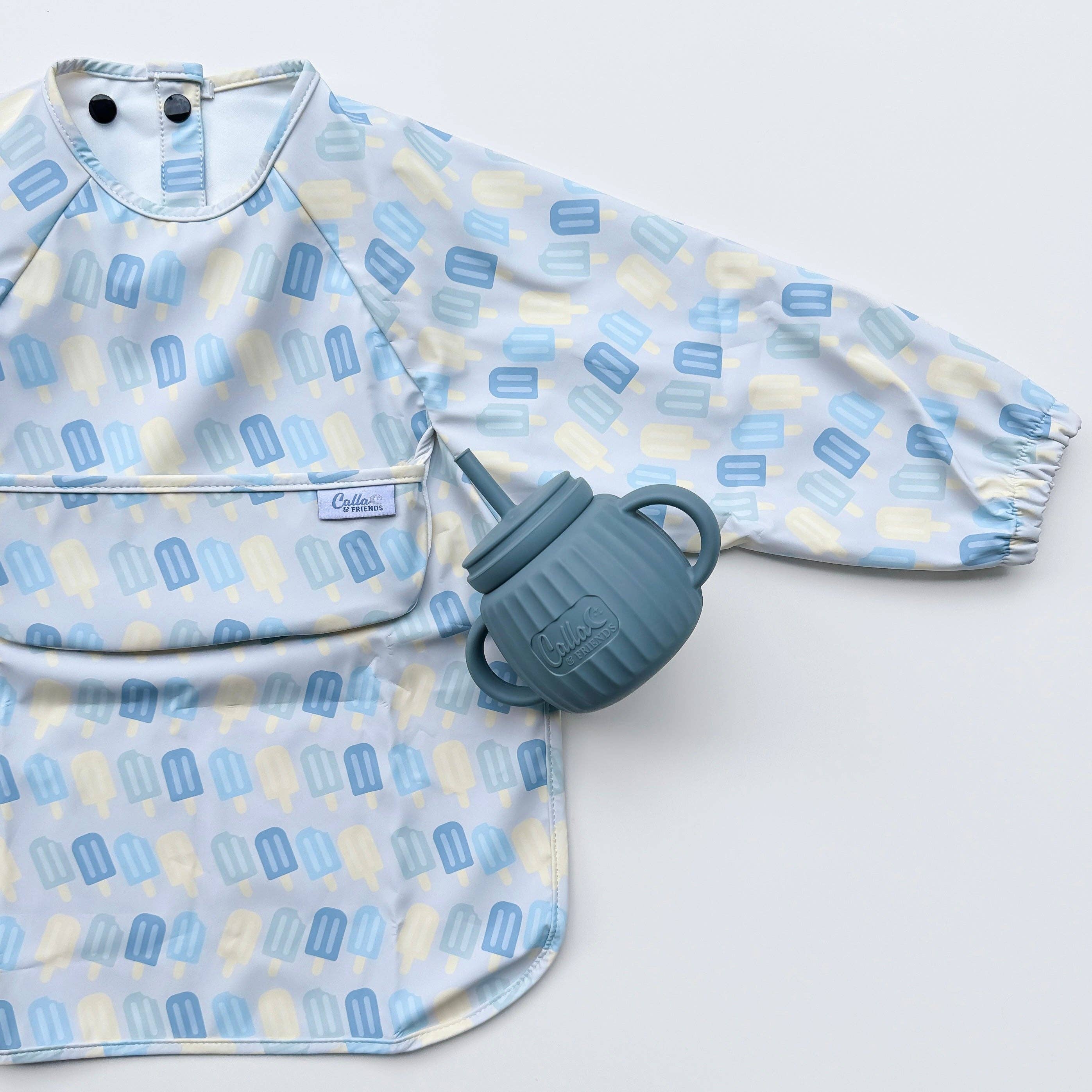 Calla & Friends - Wholesale Bib - Baby - The Grayson Long Sleeve Bib - Popsicles1