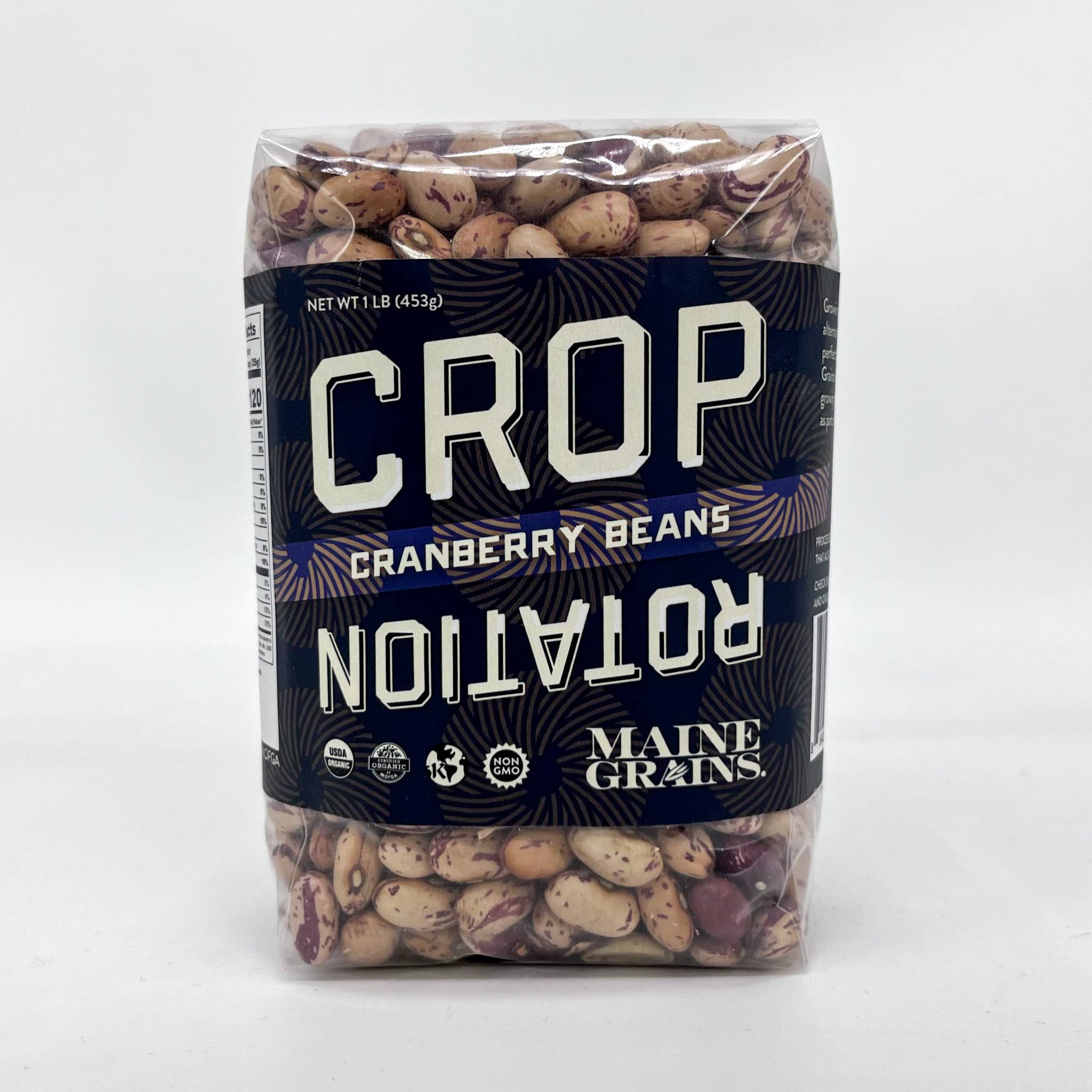 Maine Grains - Wholesale Beans - Organic Cranberry Beans / 12x1#