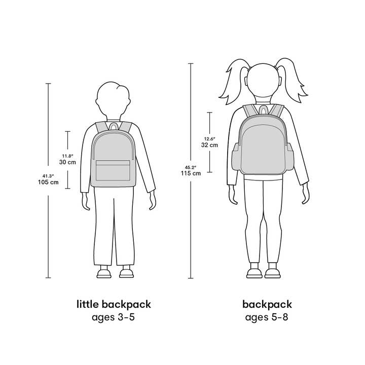 A Little Lovely Company - Wholesale Backpack - Kids - Kids backpack insulated front compartment: Blossoms-pink6