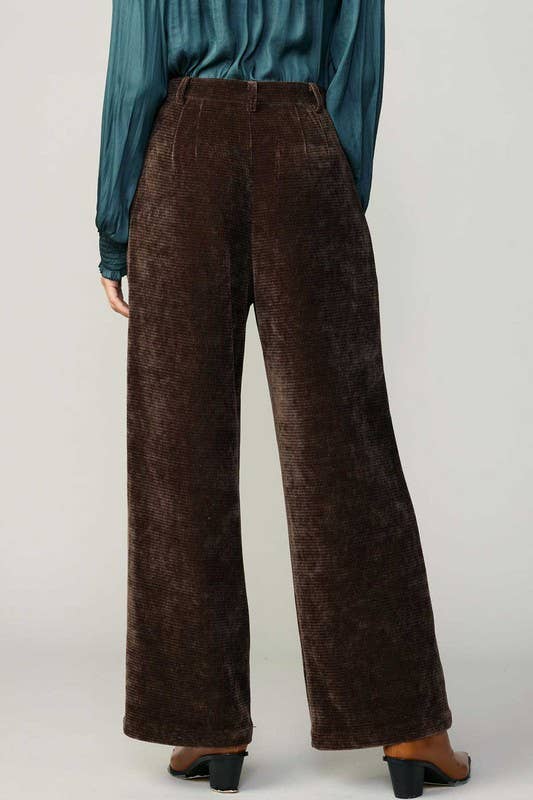 Current Air – wholesale Pants – Women's – Corduroy High Waist Wide Pants8
