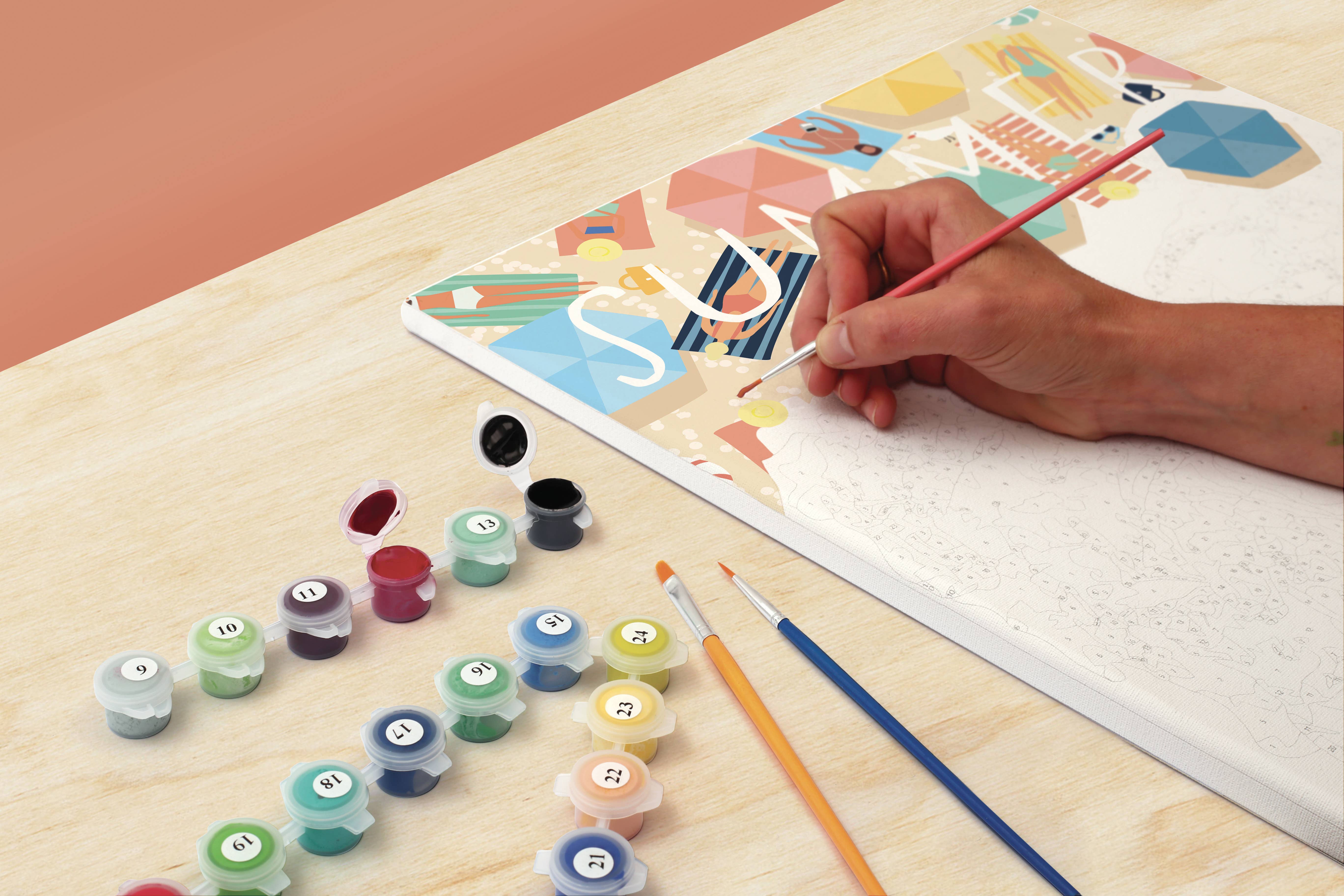 Graine Créative - Wholesale DIY Craft Kit - PAINT BY NUMBER AT THE BEACH3